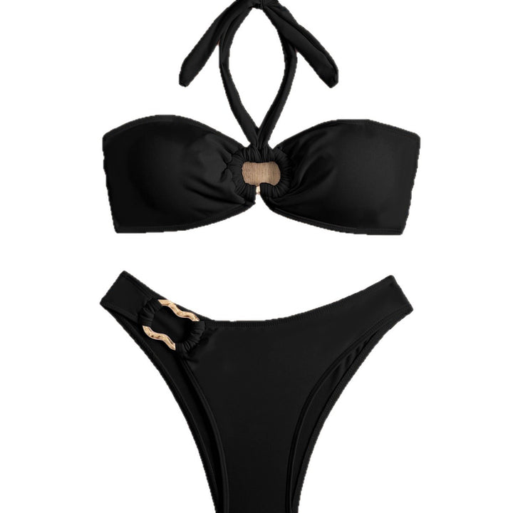 Ladies High-Quality Bikini with Elegant Halter Neck Mune Fashion