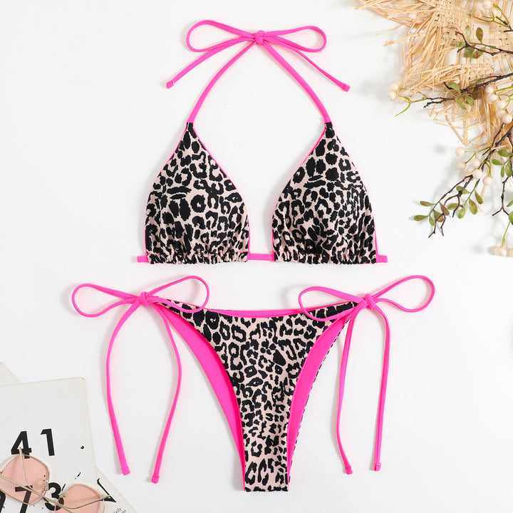 Women Triangle Bikini Set with exciting Leo pattern Mune Fashion