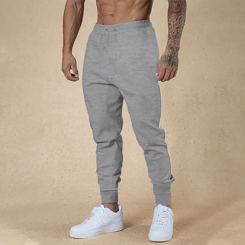 Men's nano athletic terry jogging pants with high waistband drawstring and tapered ribbed cuffs Mune Fashion