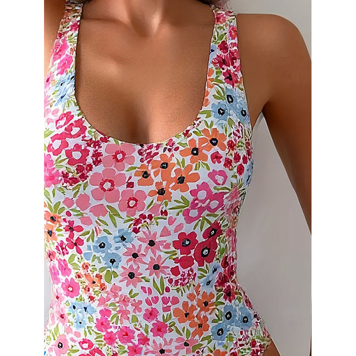 Women's Floral Pattern Swimsuit Mune Fashion