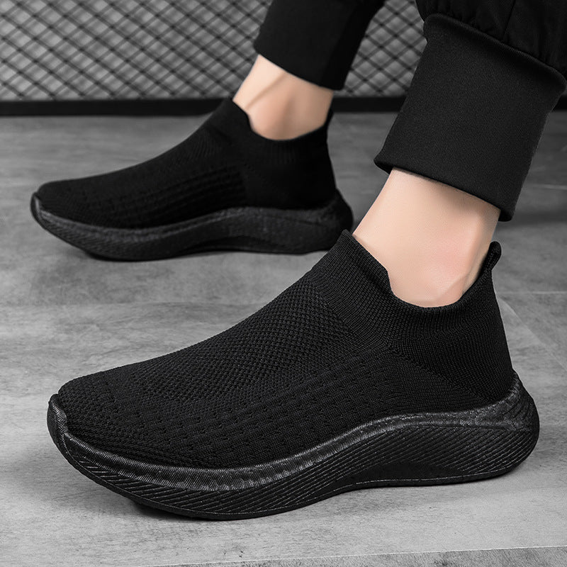 Men's seamless knit slip-on shoe with ergonomic midsole and heel tab Mune Fashion