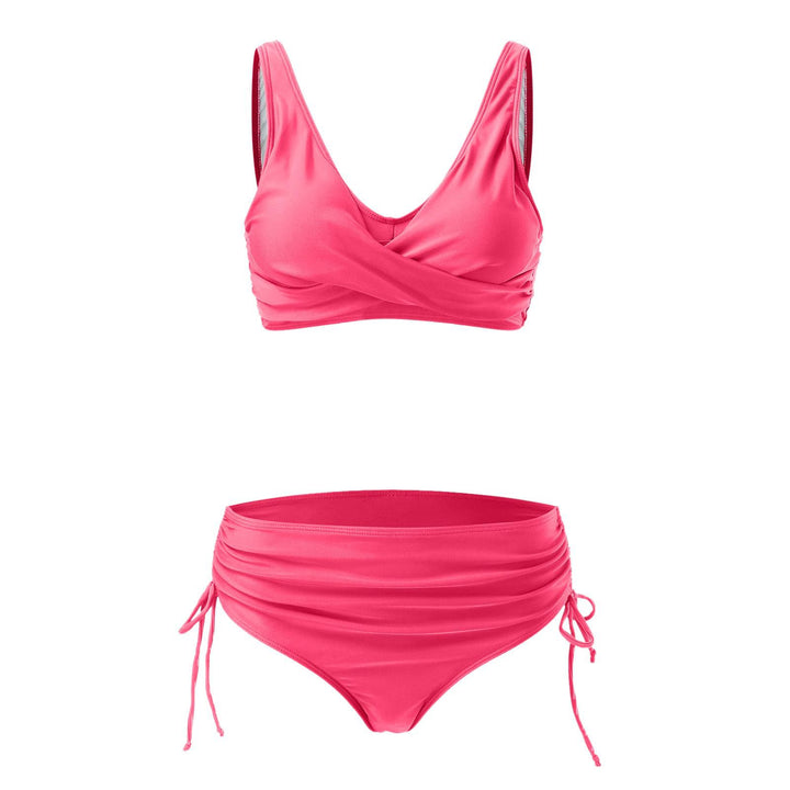 Women High Quality Wrap Bikini Set with Adjustable Bottom Mune Fashion