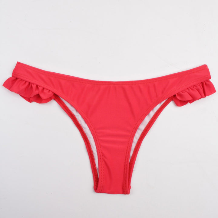 Women's bikini set with playful ruffle details and triangular top Mune Fashion