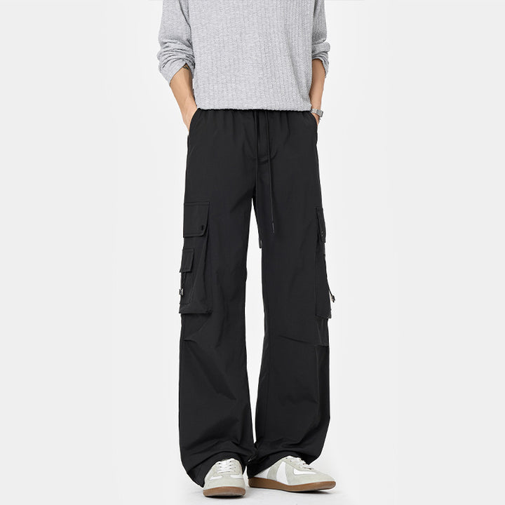 Men's cargo pants with multiple pockets and elastic waistband Mune Fashion