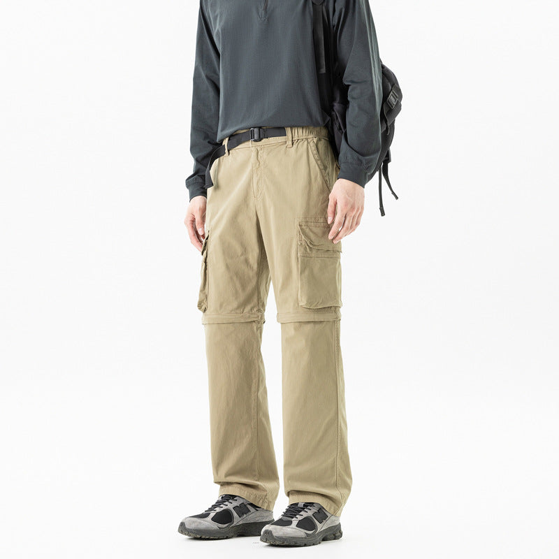Men's Zip-off Convertible Cargo Pants with detachable legs and multiple pockets Drune