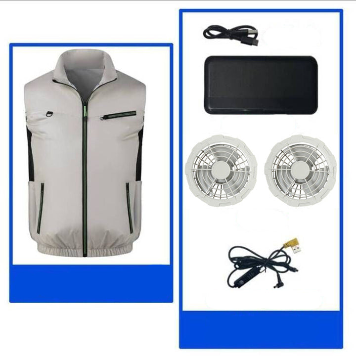 Men's nano lightweight breathable work protection vest with mesh inserts and zippered pockets Mune Fashion