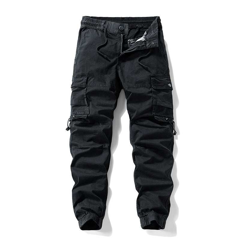 Men's Tactical Utility Cargo Pants in Jogger Cut with Reinforced Knees, Elastic Comfort Waistband and Organizer Pockets Mune Fashion