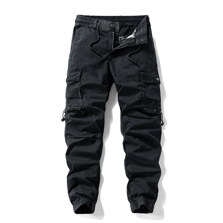 Men's Tactical Utility Cargo Pants in Jogger Cut with Reinforced Knees, Elastic Comfort Waistband and Organizer Pockets Mune Fashion