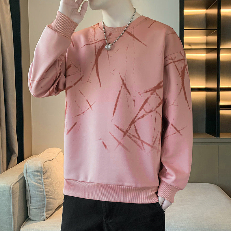 Men's sweatshirt with abstract print, crew neck and relaxed fit Mune Fashion