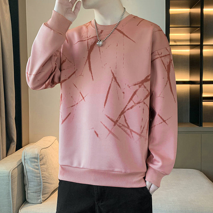 Men's sweatshirt with abstract print, crew neck and relaxed fit Mune Fashion