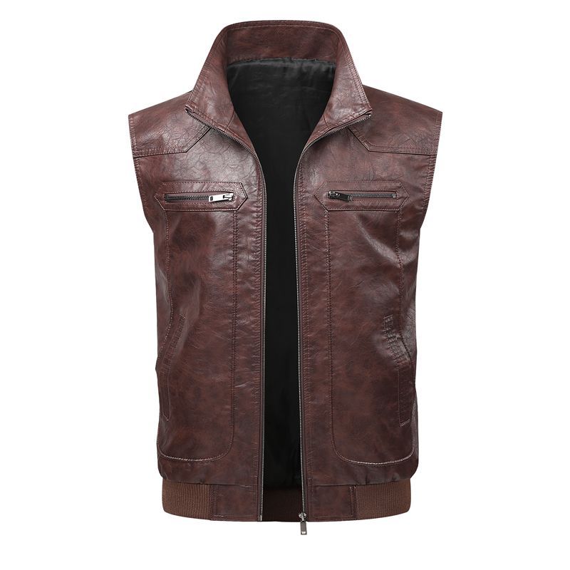 Men's Robust Faux Leather Vest Mune Fashion