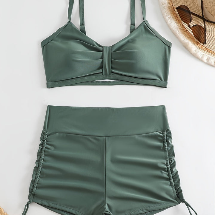 Women's Sporty Bikini Set with Innovative Ruffle Design Mune Fashion