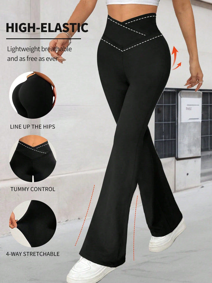 Ladies High-Waisted Yoga Leggings with Tummy Control and 4-Way Stretch Mune Fashion