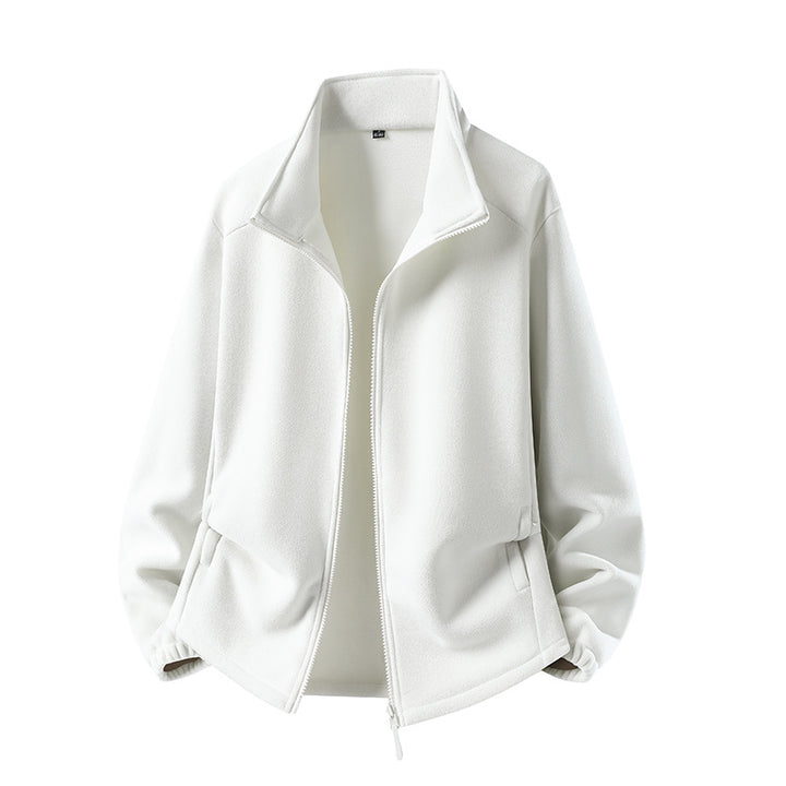 Women's fleece jacket with stand-up collar, full-length zipper, and thermal insulation Mune Fashion