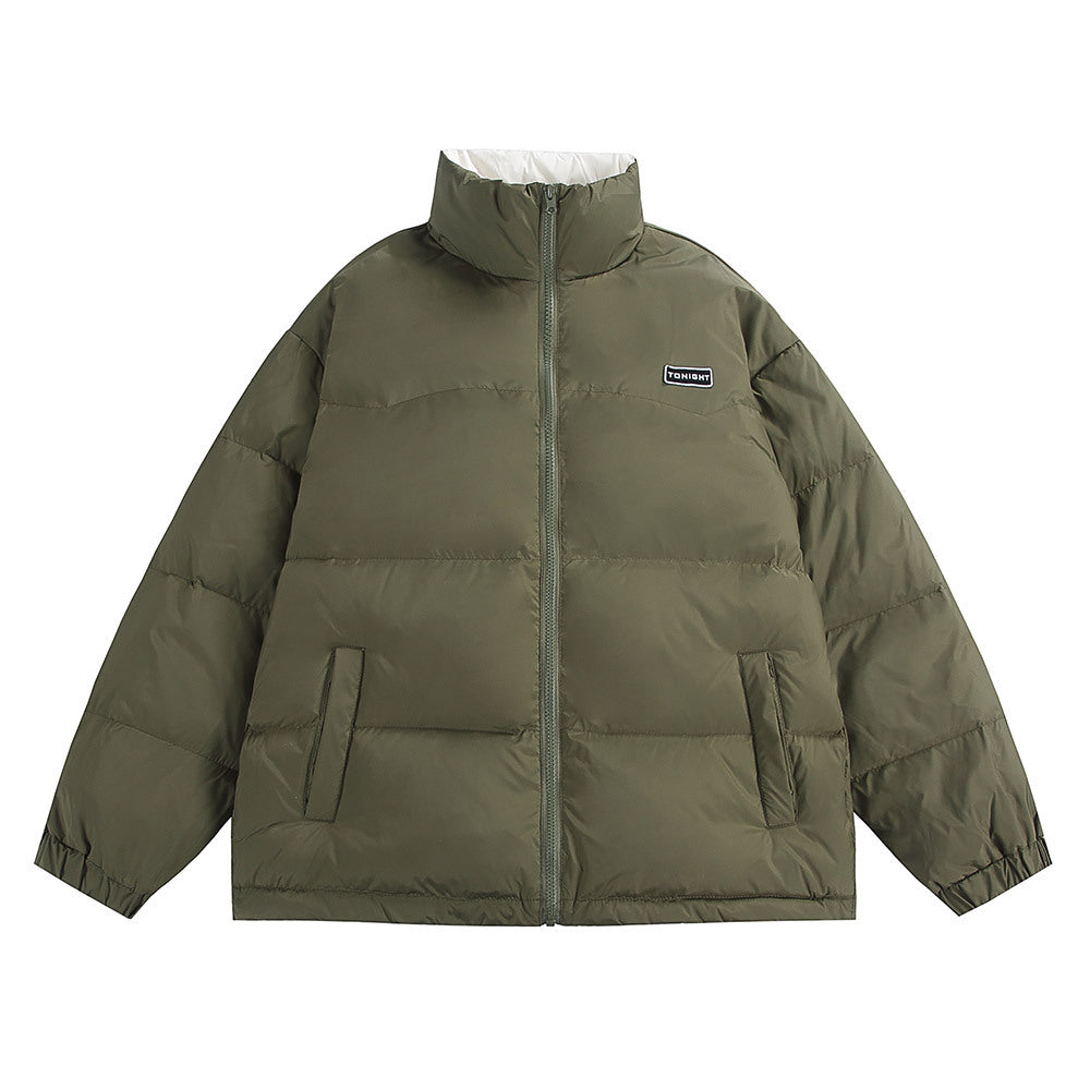 Unisex Boxy quilted oversized puffer jacket with high stand-up collar and minimal branding Mune Fashion