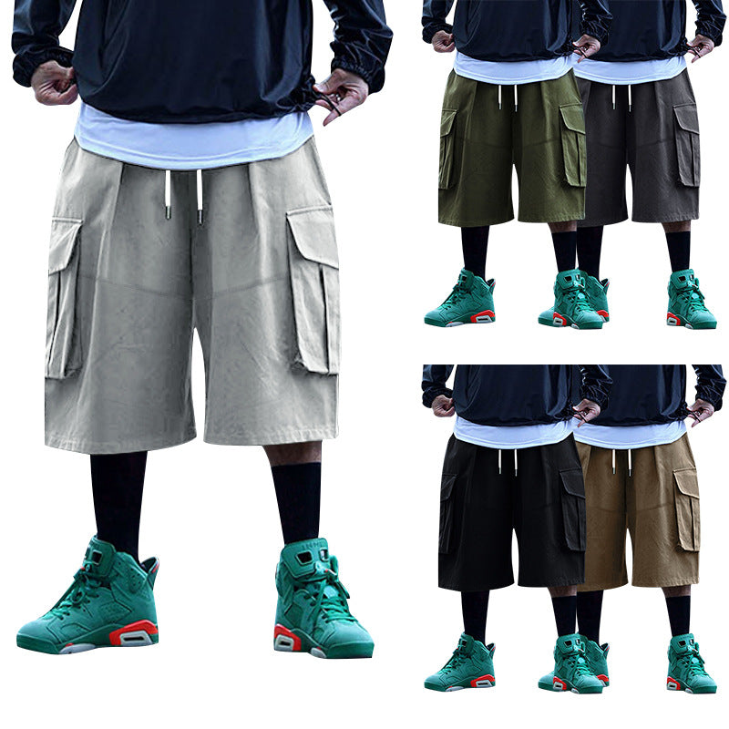Women nan Cargo-Midi skirt with elastic drawstring waistband and patch flap pockets Mune Fashion