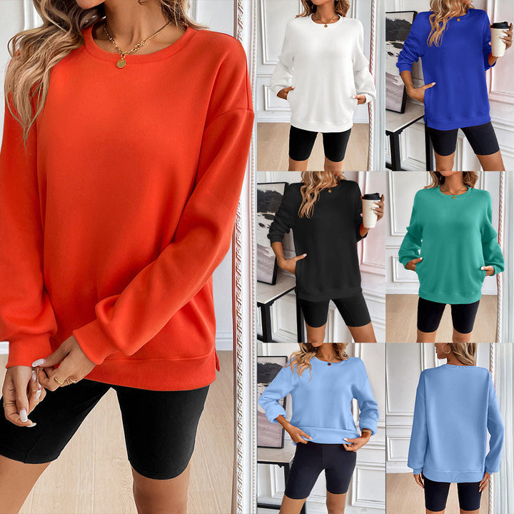 Women's Casual Sweatshirt with Soft Materials and Casual Cut Mune