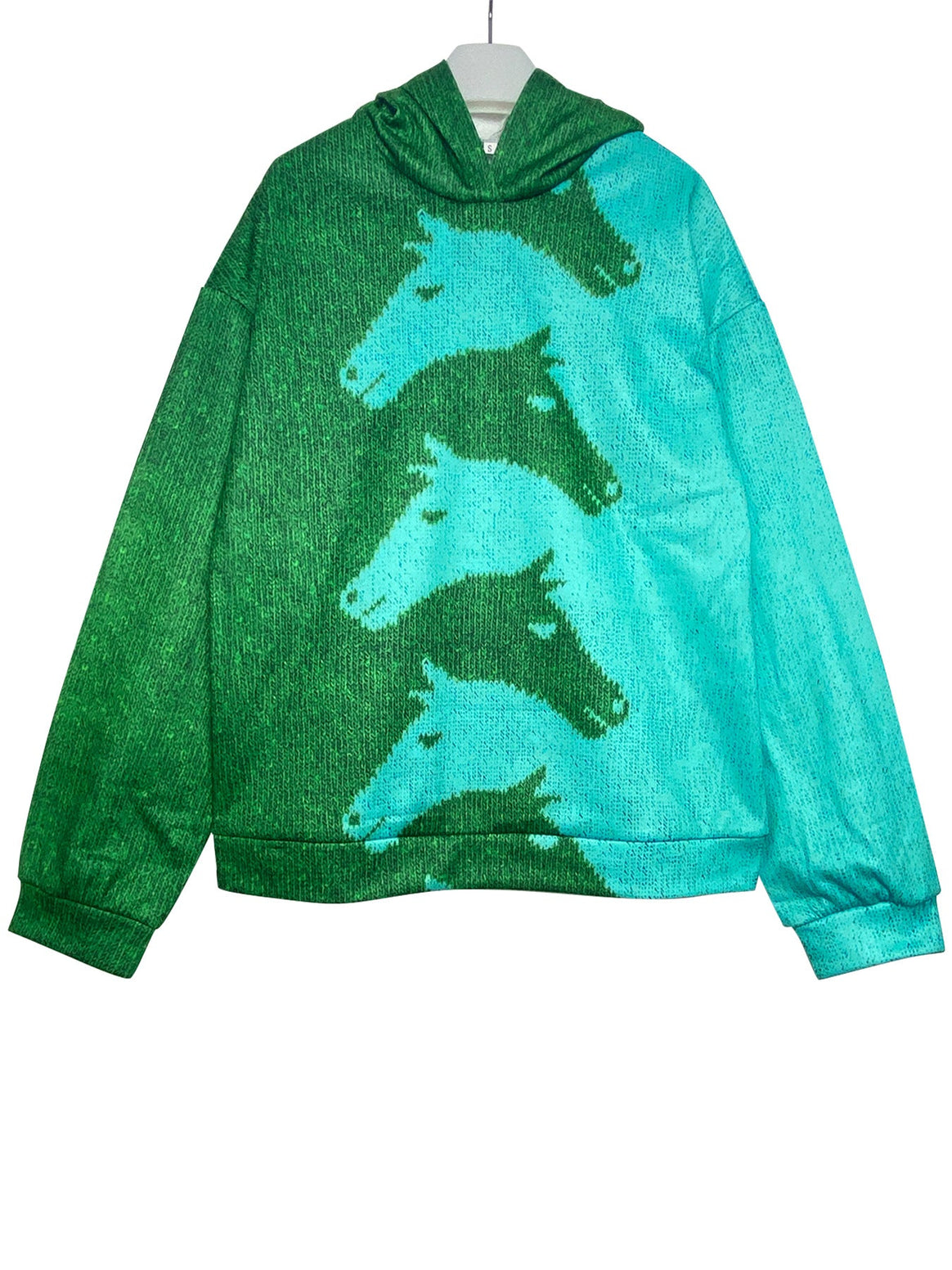Women's Hoodie with Creative Horse Pattern and Comfortable Fit Mune
