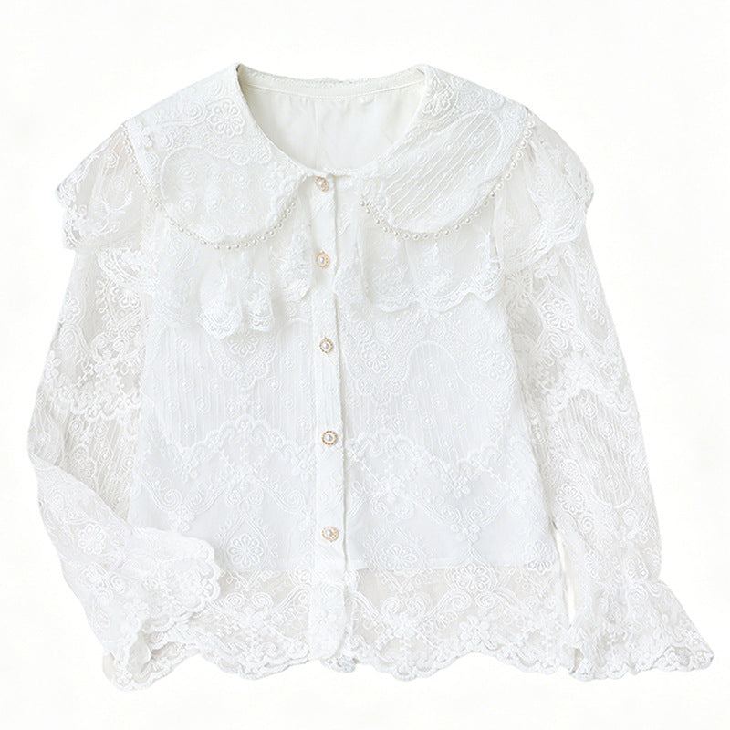 Ladies elegant lace blouse Mune Fashion