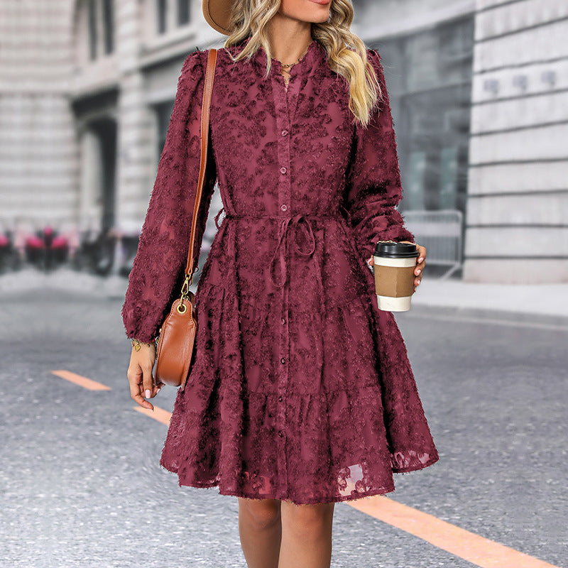 Women’s Blouse Dress with Ruffles Mune Fashion
