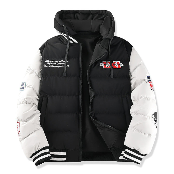 Men's multifunctional quilted jacket with hood and unique design Mune Fashion