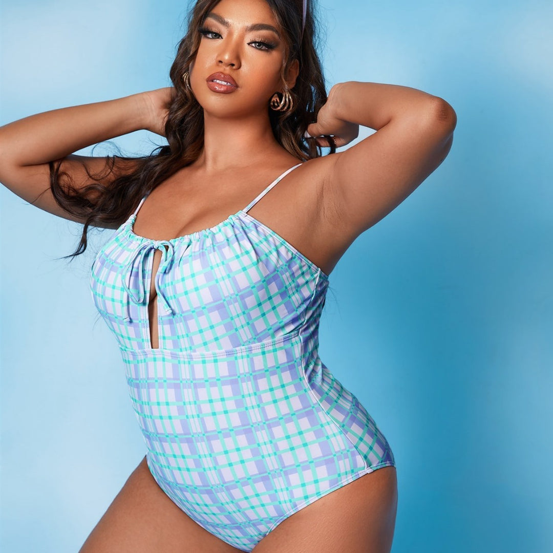 Women’s Stylish Jumpsuit with Playfully Checkered Design Mune Fashion