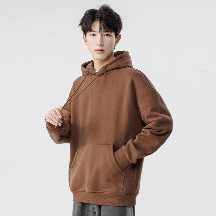 Unisex Oversize Hoodie with Kangaroo Pocket and Drop Shoulder Drune