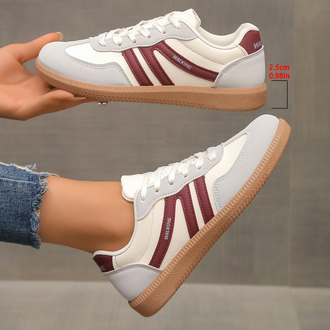 Damen Retro-Sneaker mit Gumsohle und gepolsterter Innensohle Mune Fashion