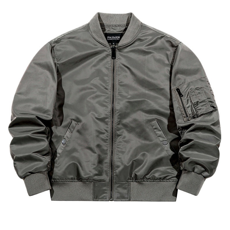 Men's water-repellent bomber jacket with ribbed cuffs and utility arm pocket Mune Fashion