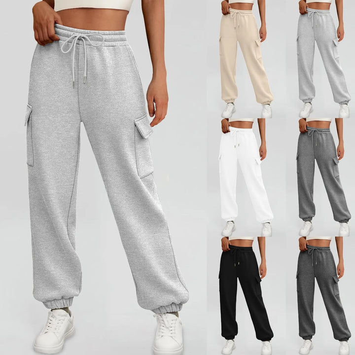 Women's nano cargo jogger with high comfort waistband, drawstring and applied flap pockets Mune Fashion