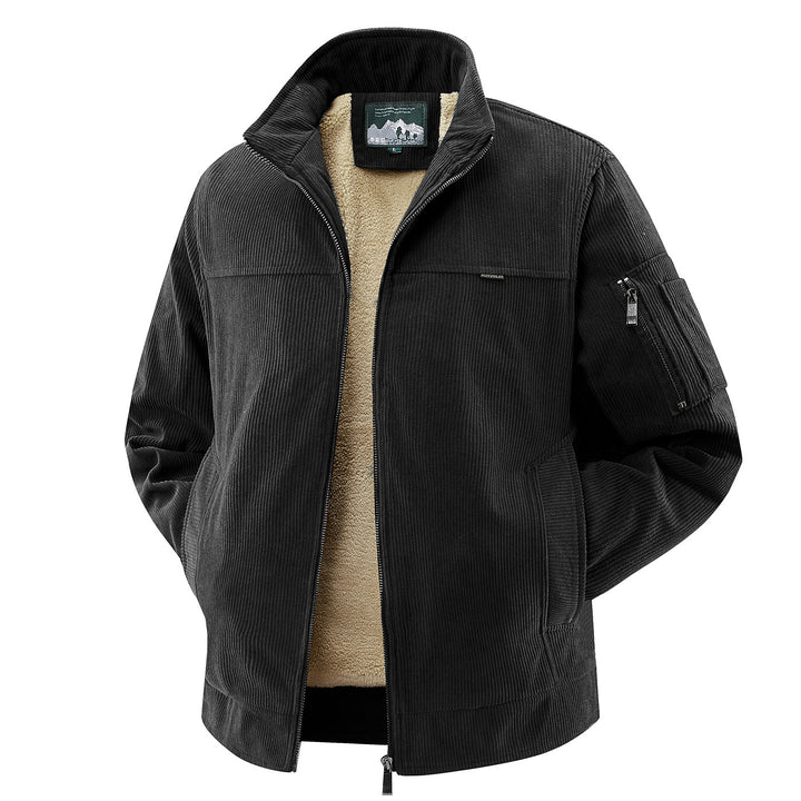 Men's Stylish Cord Jacket with Fleece Lining Mune Fashion