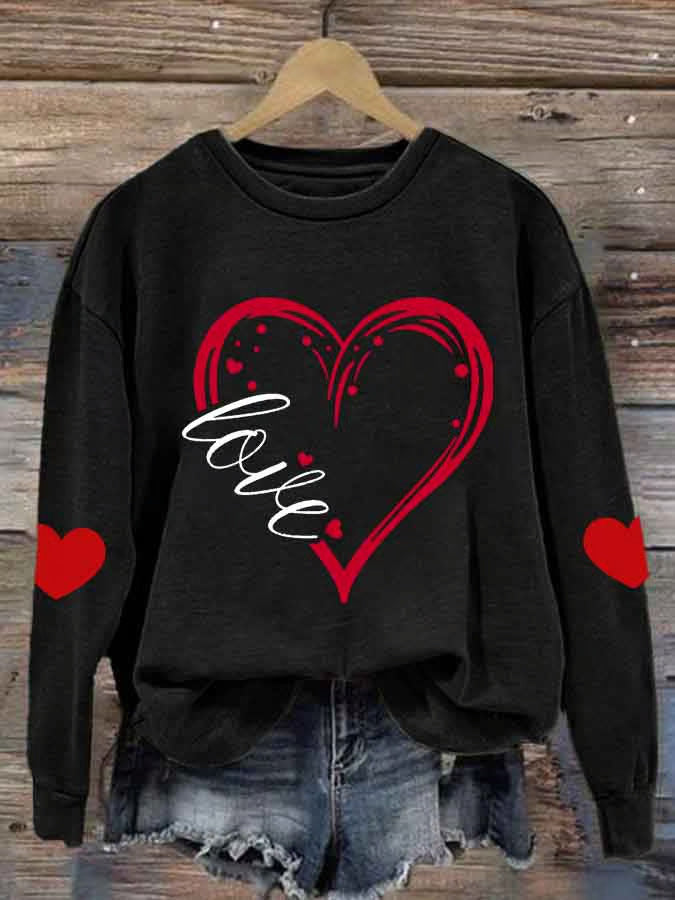 Ladies Cozy Sweater with Heart Motif Mune Fashion