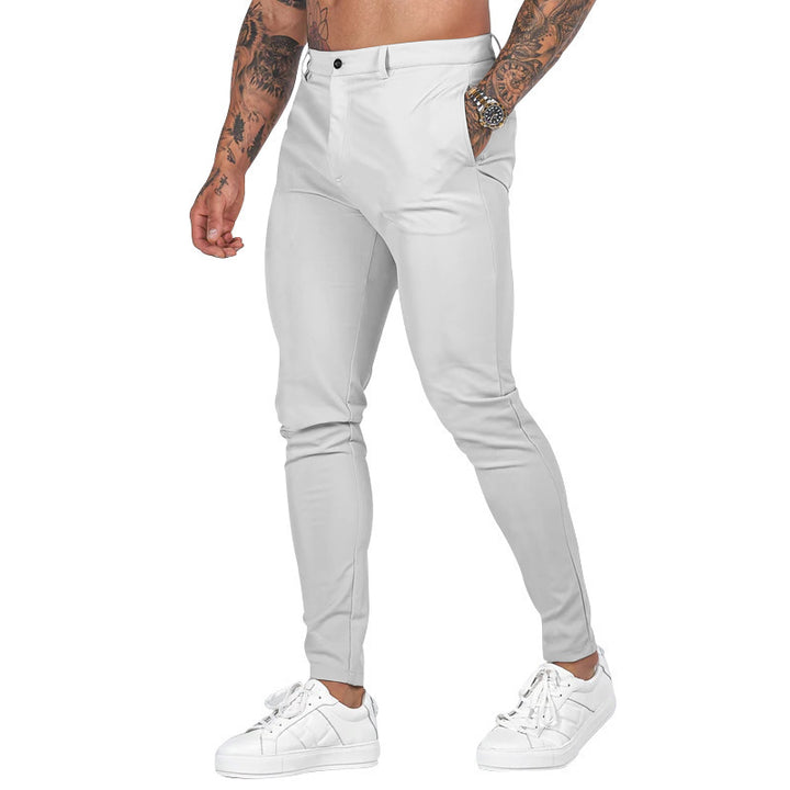 Men's Slim-Fit Stretch Chino with tapered leg and discreet side pockets Mune Fashion