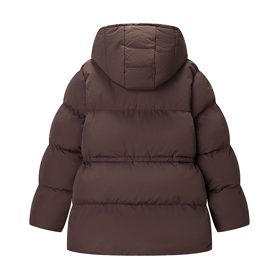 Women Longer padded parka with hood, drawstring waist and oversized silhouette Mune Fashion