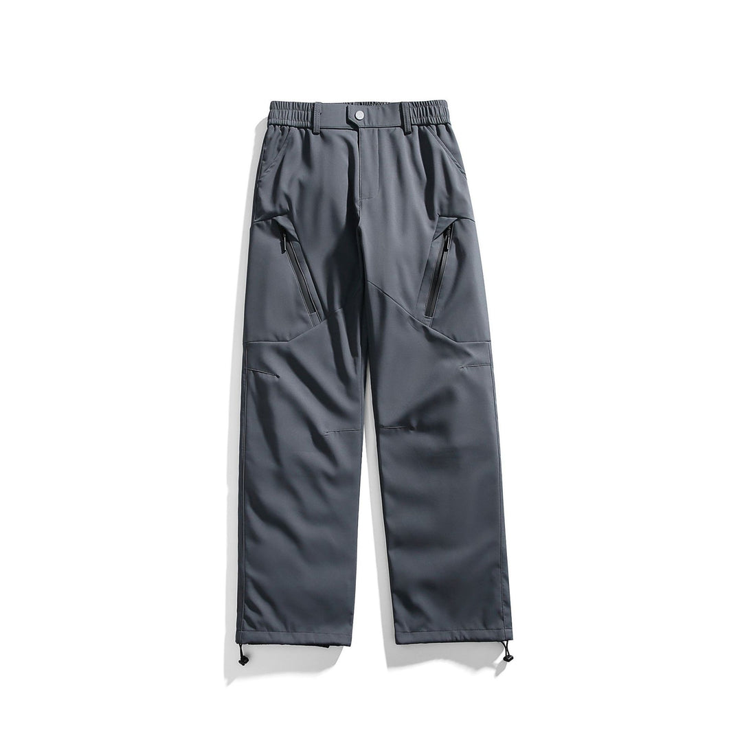 Men's Technical Cargo Pants with Elastic Waistband and Water-Repellent Zipper Pockets Mune Fashion