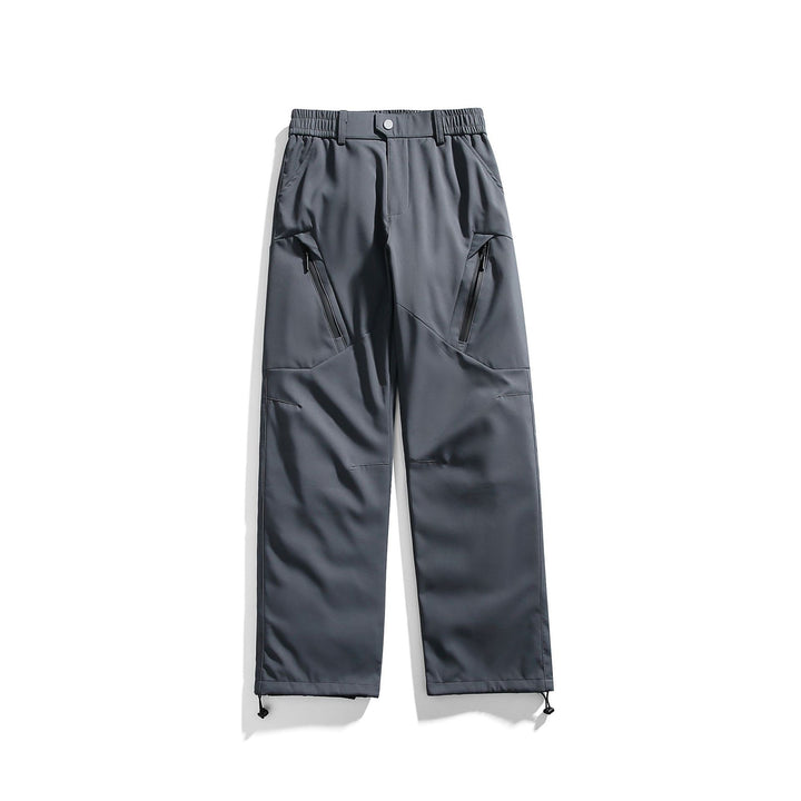 Men's Technical Cargo Pants with Elastic Waistband and Water-Repellent Zipper Pockets Mune Fashion