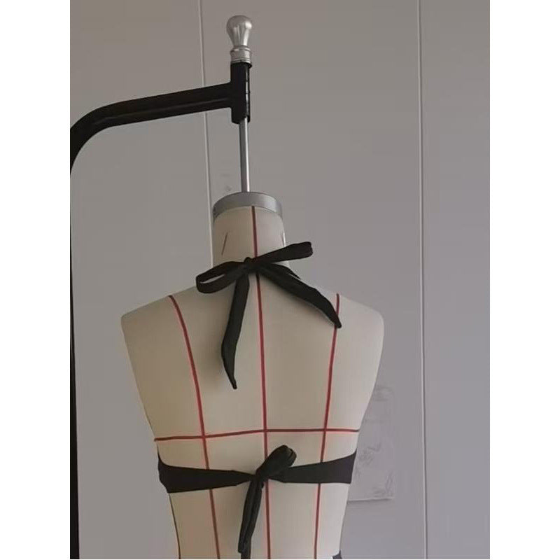 Women Triangle Bikini Top with Elegant Knot and Jewelry Details Mune Fashion