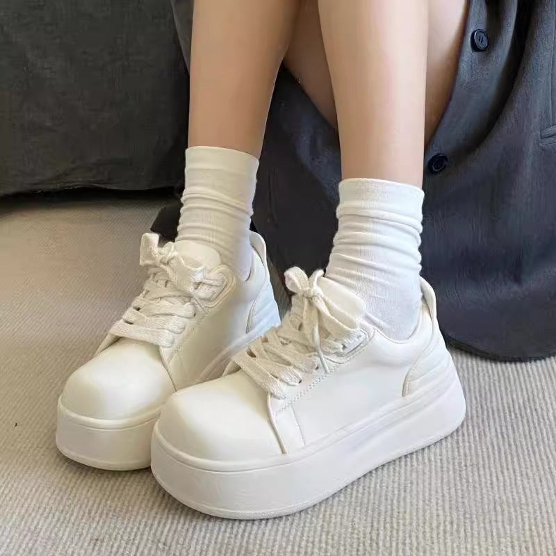 Women's Platform Sneakers with Comfortable Cushioning Mune Fashion