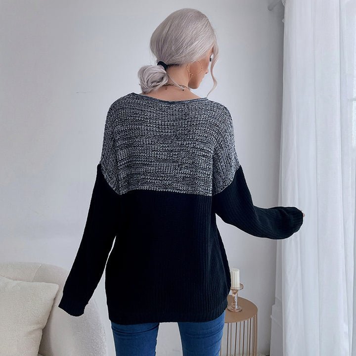 Women's Loose Fit Chunky Knit Sweater with Raglan Sleeves and Round Neck Mune Fashion