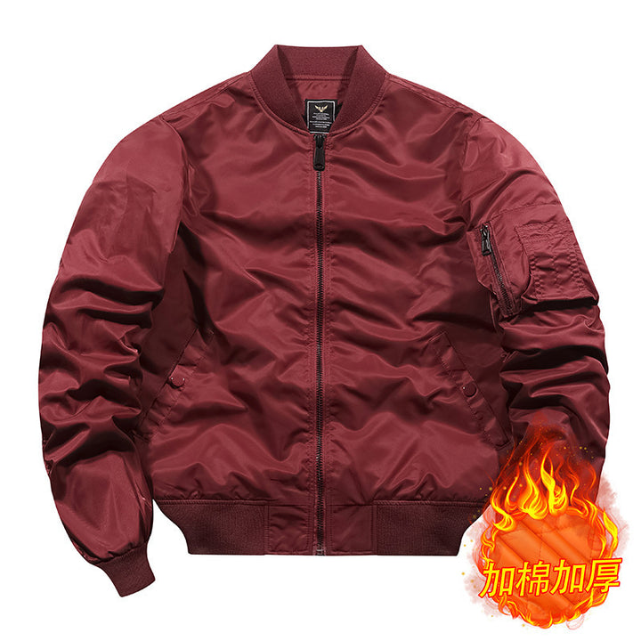 Men's bomber jacket in pilot style with water-repellent nylon shell and sleeve utility pocket Mune Fashion