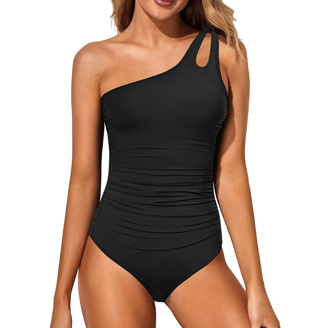 Women's Asymmetrical Swimsuit with Ruffle Details Mune Fashion