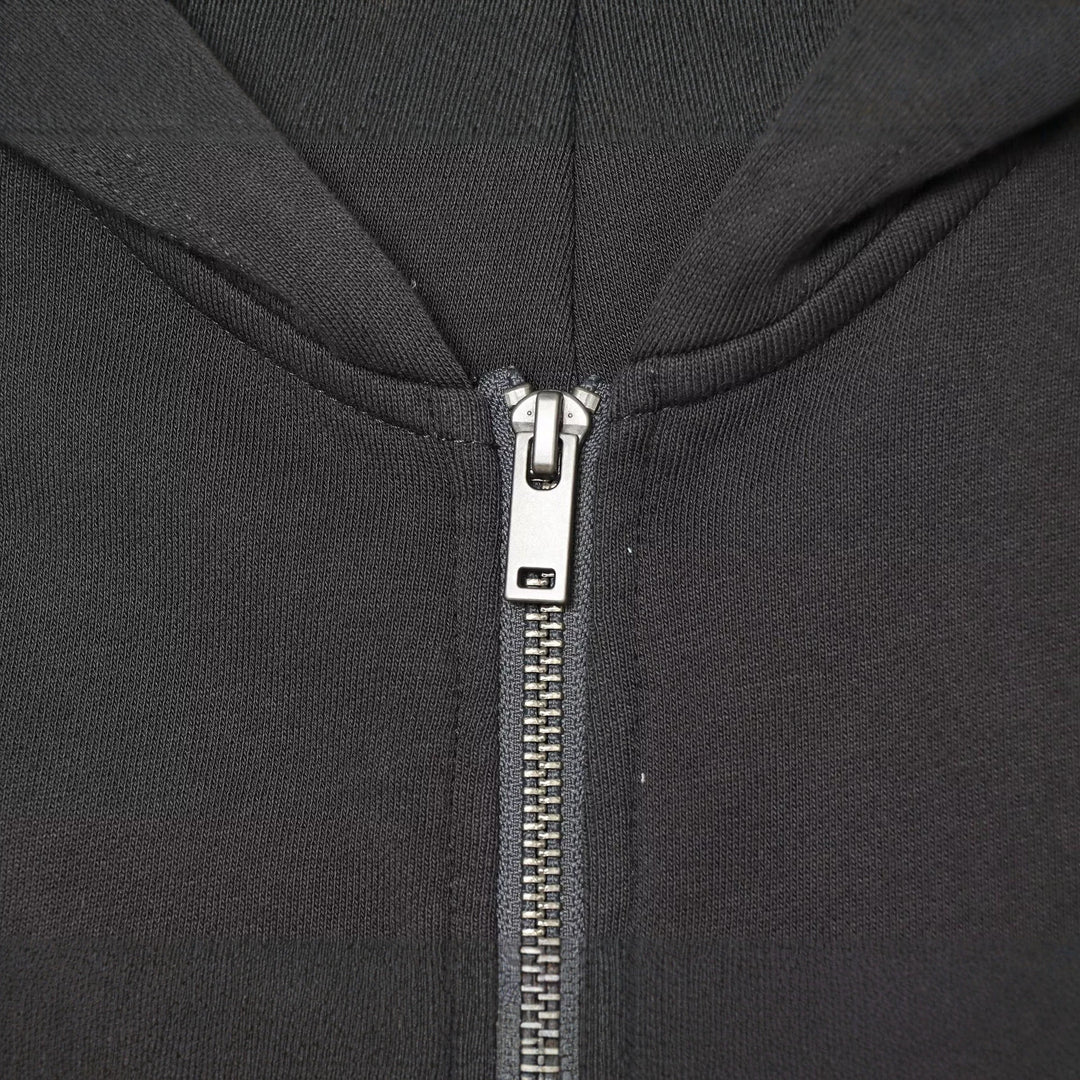 Women's Sleeveless Hooded Vest with Zipper and Military Decorative Buttons Mune Fashion