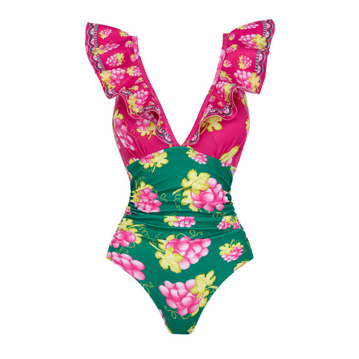 Women Stylish Elegant Swimsuit and Skirt Set Mune Fashion