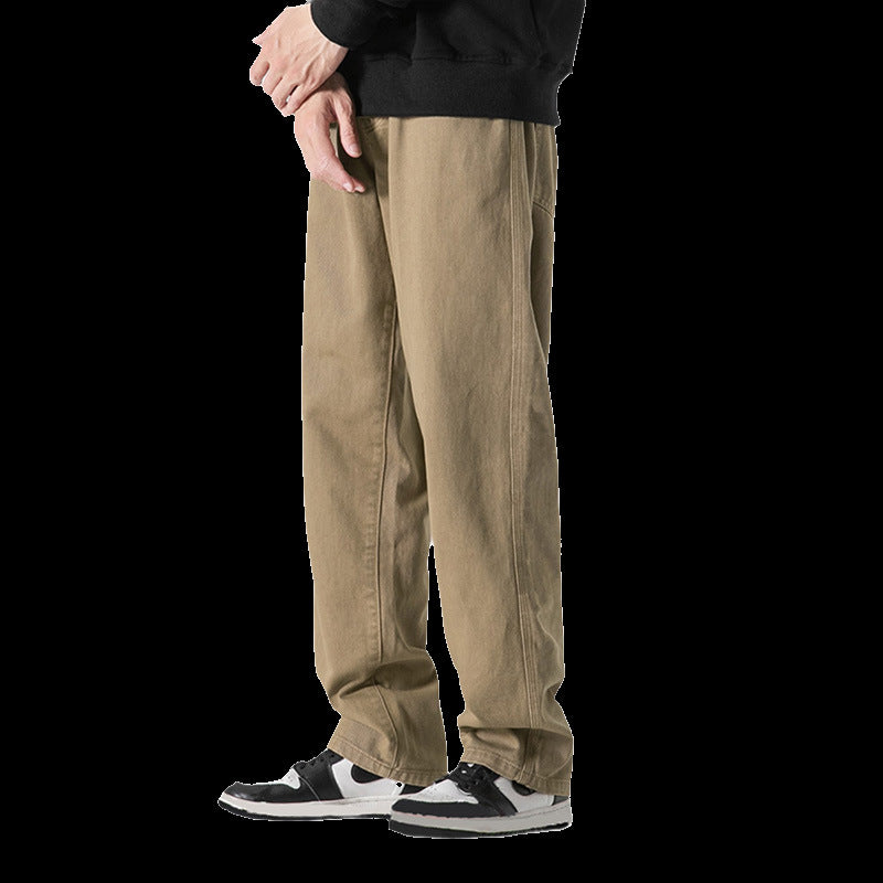 Men's Casual Wide-Cut Chino Pants Mune Fashion