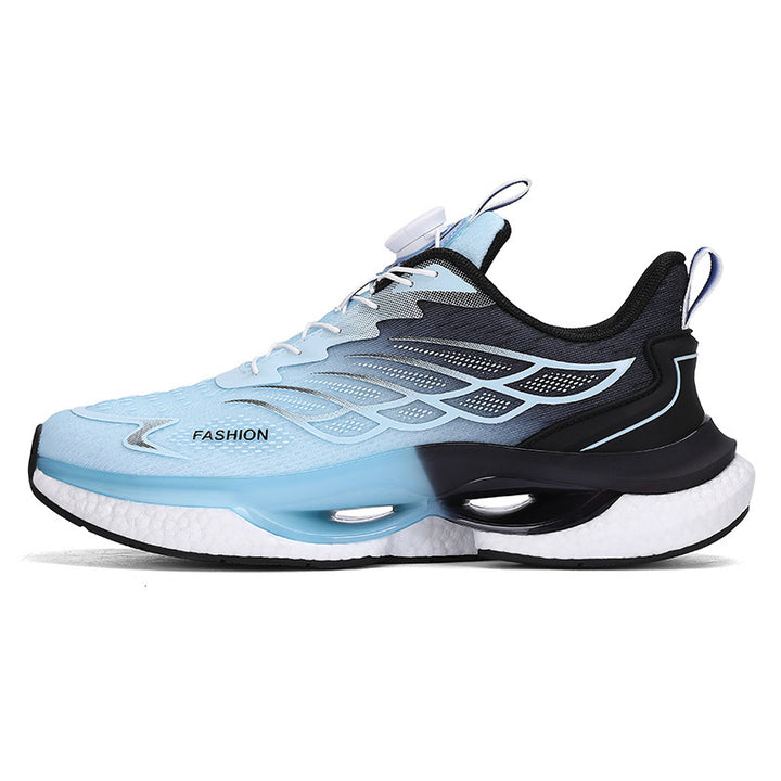 Unisex breathable running sneakers with double air chamber midsole and reinforced heel stability Mune Fashion