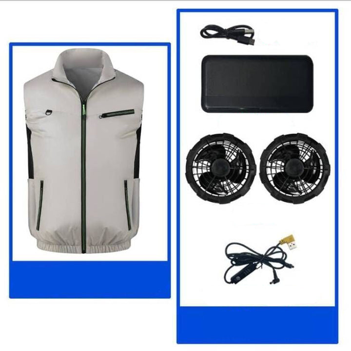 Men's nano lightweight breathable work protection vest with mesh inserts and zippered pockets Mune Fashion