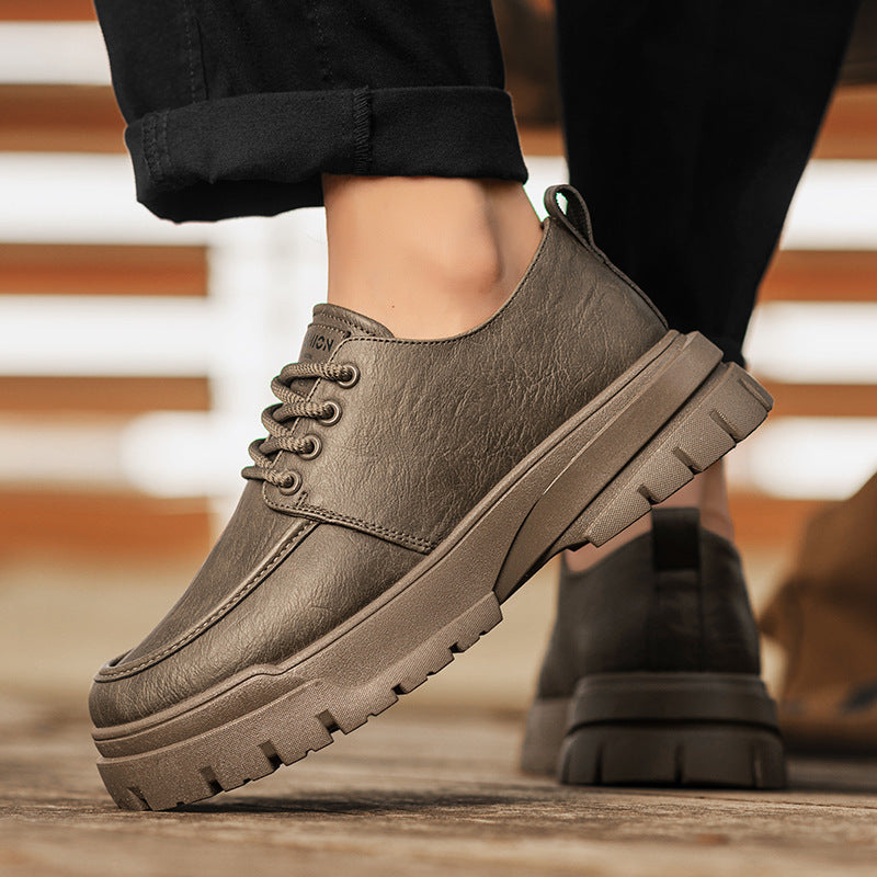 Men's Urban Platform Derby with Padded Shaft and Grippy Off-Road Sole Mune Fashion