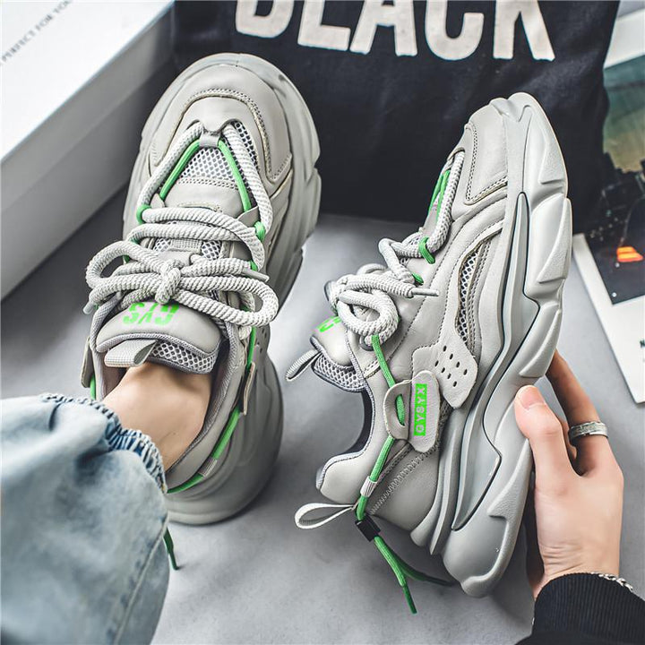 Men's Extravagant Platform Sneakers in Chunky Look with Padded Comfort Sole Mune Fashion