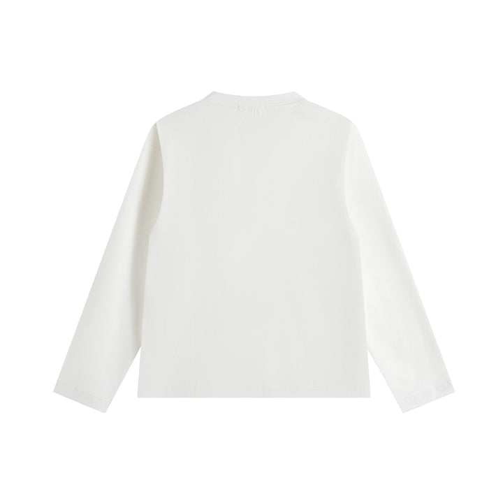Unisex Oversize Sweatshirt with side snap button plackets and crew neck