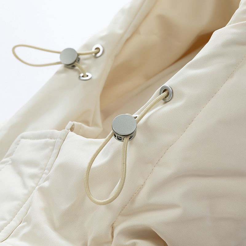 Men's minimalist oversized padded coat with quilted thermo filling and drawstring hood Mune Fashion
